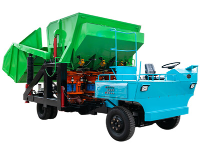 Equipped with three 7m³ shotcrete machines to work at the same time