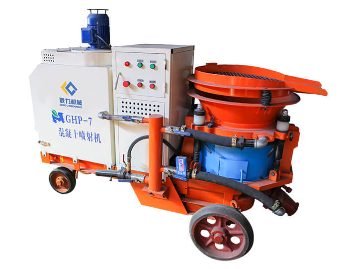 GHP-5D/7D Environmental-friendly dry shotcrete machine