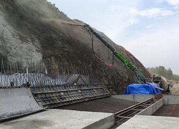 Wet Hydraulic Shot-Crete Machine for Copper Mine Tunnel in Morocco