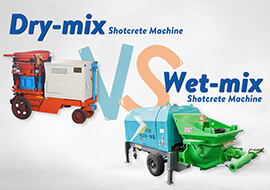 The difference and advantages of dry shotcrete machine and wet shotcrete machine